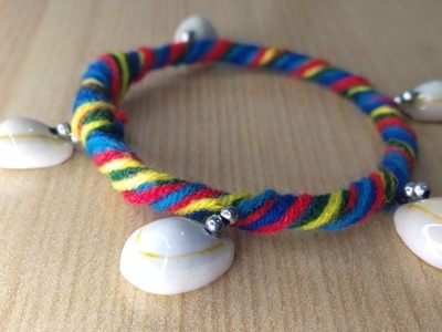 DIY Navratri Bracelet | Navratri Jewellery | How To Make Shell Bracelet | Shell Bracelet | VVDCraft