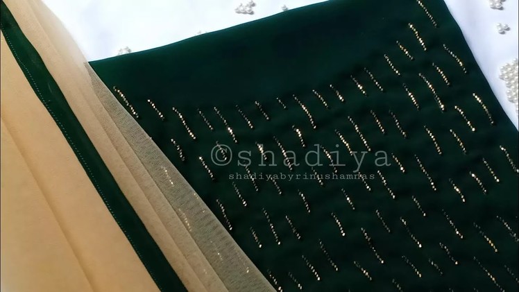 Easy hand embroidery neck design using normal needle|beadwork kurti neck