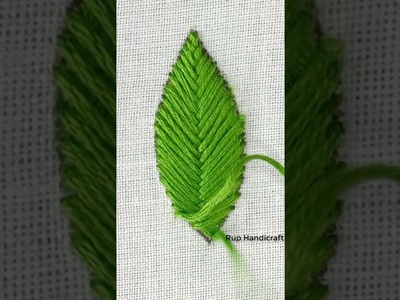 Hand Embroidery Basic Stitch For Beginner, Fishbone Stitch Tutorial -Embroidery by Rup Handicraft