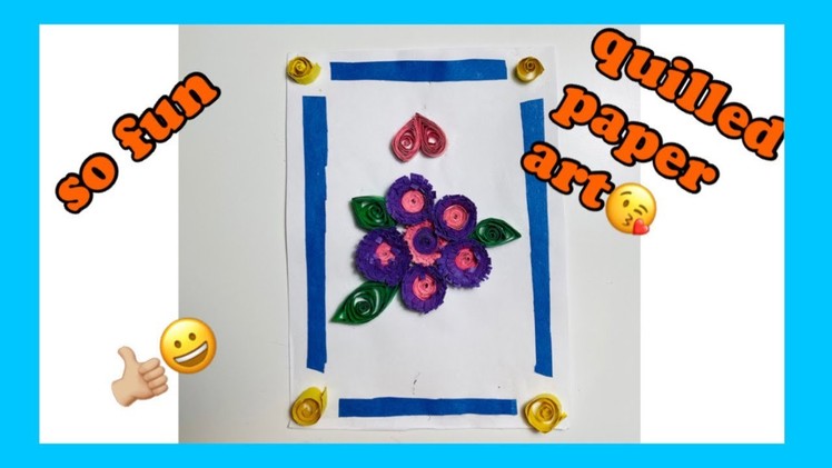 How to make a beautiful Quilled flower ???? picture with PAPER QUILLING????