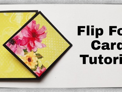 How to Make Flip Fold Card for Scrapbook | Scrapbook Card Tutorial