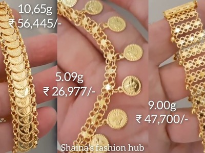Latest Gold BRACELET Design with weight and price