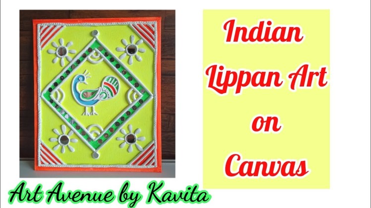 Lippan Art | Using Fevicryl Mouldit Clay | Easy Lippan Work Tutorial | Wall Decor | Hallway Decor