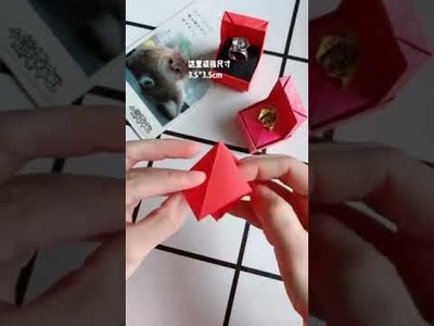 Making origami engagement ring ????|#shorts #diy #craft #origami #papercraft #artncraft | like and subs