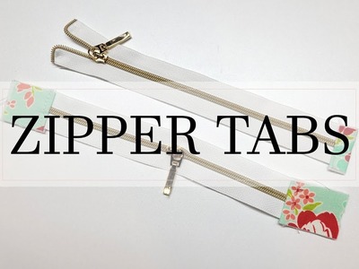 Preparing zippers for projects with zipper tabs and zipper by the yard demo