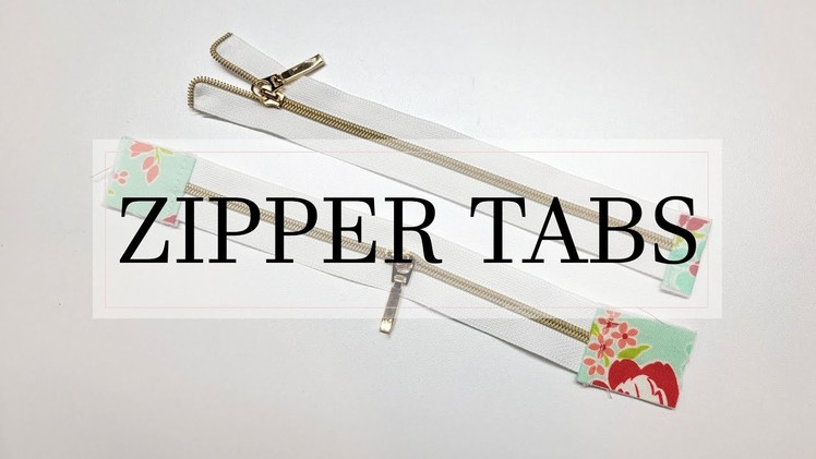 Preparing zippers for projects with zipper tabs and zipper by the yard demo