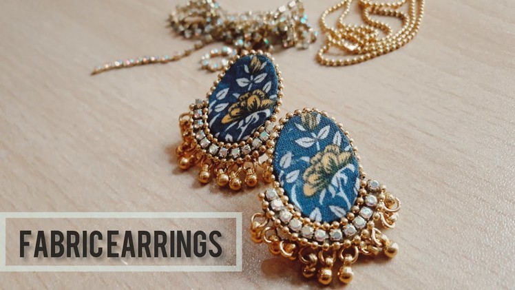 #shorts #diy #diyearrings#fabricearrings   Fabric earrings with hanging beads.