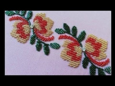 Super amazing hand embroidery with parls design ideas # # # shiort video ## #