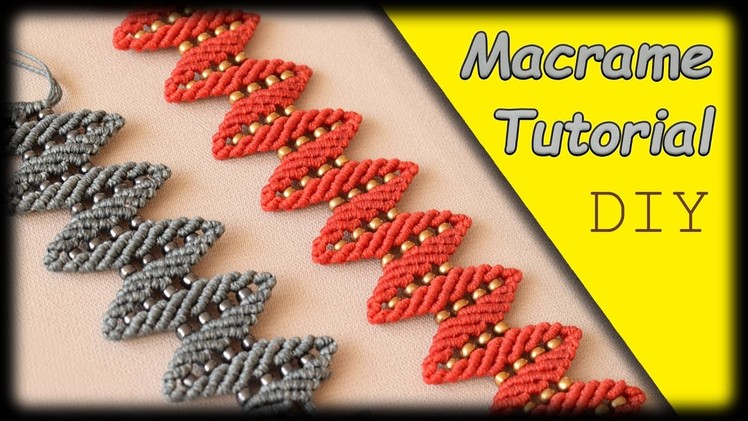 Tutorial to Make  a Simple Macrame Bracelet For Beginners | DIY and CRAFTS