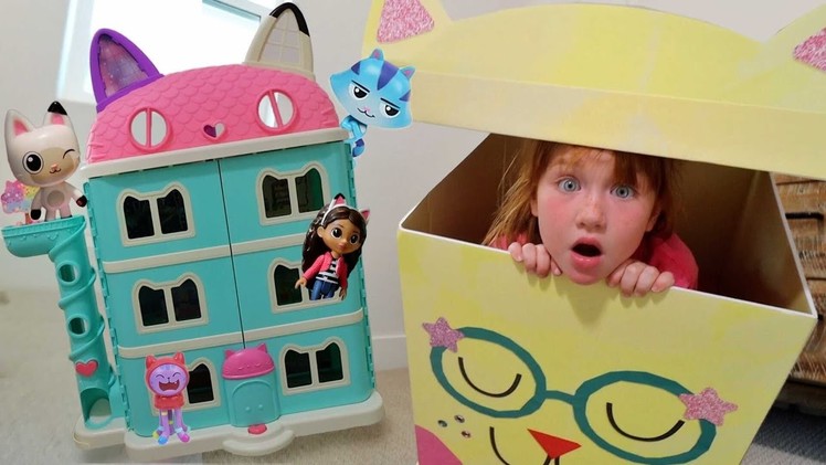 What’s inside GABBY’S DOLLHOUSE!! Surprise Box for Adley and Niko! playing toys with our family ????
