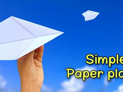 100% Flying Paper Plane, make paper plane , Very easy only 1 Minutes #shorts #youtubeshorts