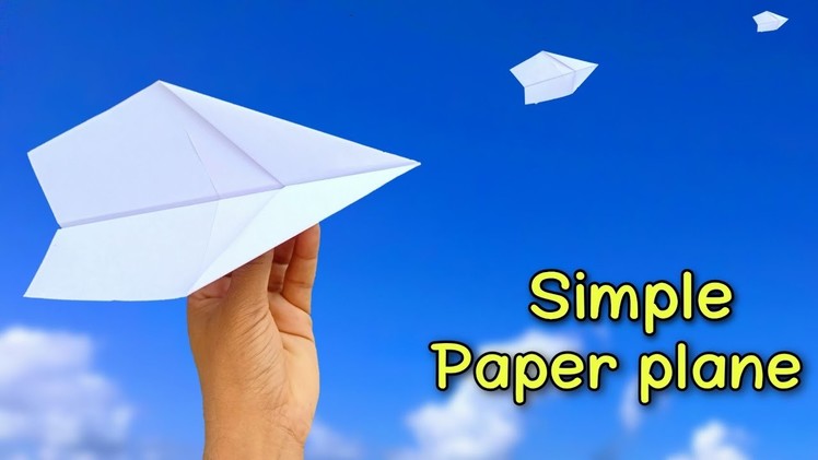 100% Flying Paper Plane, make paper plane , Very easy only 1 Minutes #shorts #youtubeshorts