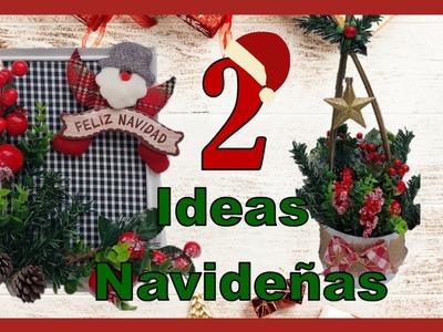 2 IDEAS NAVIDEÑAS CON RECICLAJE - Manualidades navideñas 2021 - 2 Christmas ideas with recycling