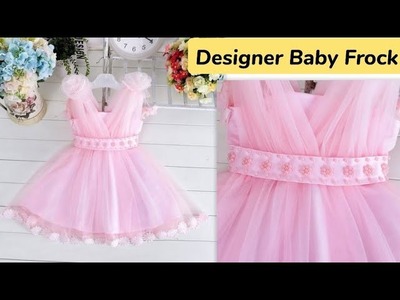 Baby Frock Design Cutting & Stitching | Baby Net Frock Design | Baby New Frock Deaign| Party Wear