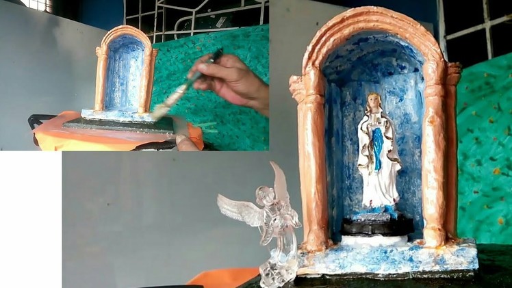 Bonapac diy. how to make a mini grotto. with recycled materials.diy creative ideas