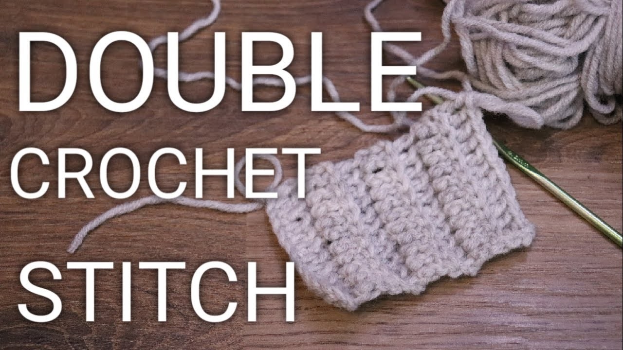 Crochet ribbing tutorial. Double Crochet Stitch