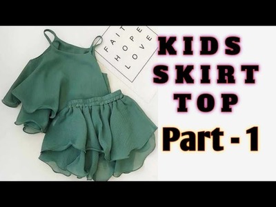 DIY : Baby crop top cutting and Stitching || 2 to 3 years baby girl trendy top || kids top making