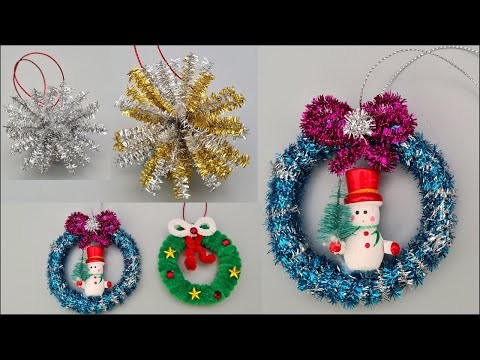 DIY Christmas Decorations ideas! Decoratiuni pentru bradul de Craciun foarte usor de facut!