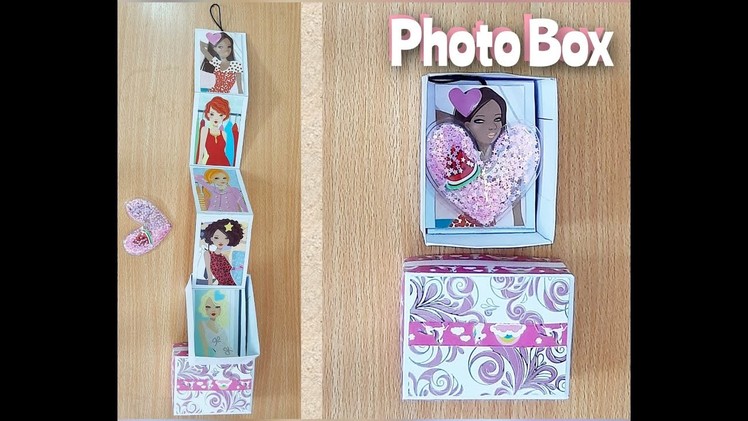 DIY Photo Album Box | Gift Box Idea | How to make Photo pull out box | Cool Photo Box
