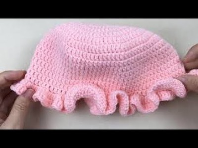 EASY Crochet Bucket Hat Tutorial 6 to12 month | DIY