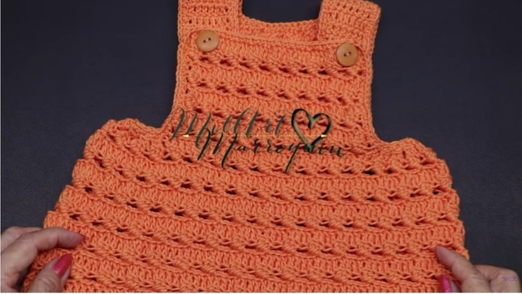 Falda Jumper Crochet  9 meses a 1 año (English Subtitles)