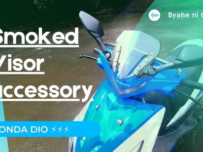 Honda Dio upgrade | DIY Visor w. bracket and side mirrors installation | #hondamotorcycles  #dio
