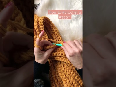 How to #crochet easy scarf! Very easy ???? #crochetpattern #knit #crochettutorial