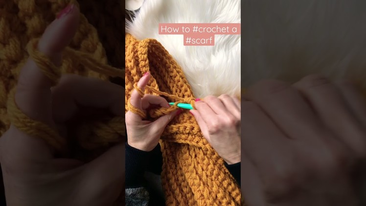 How to #crochet easy scarf! Very easy ???? #crochetpattern #knit #crochettutorial