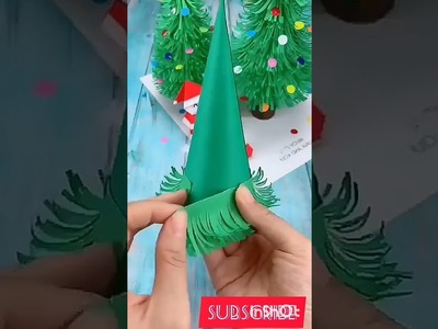 How to make a Christmas ???? tree at home diy paper Christmas tree by paper power craft Christmas decor