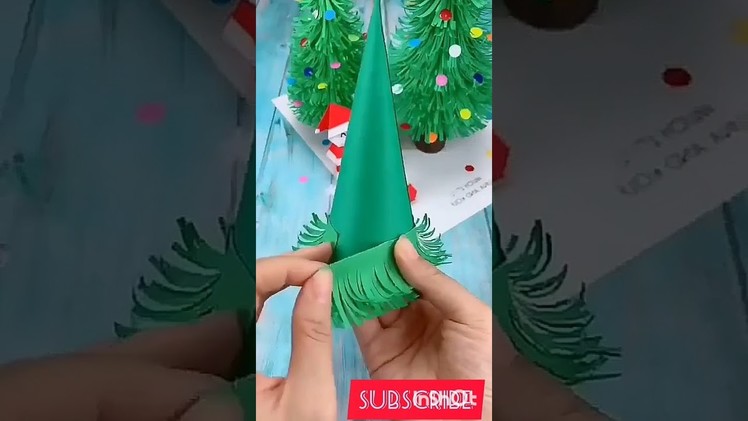 How to make a Christmas ???? tree at home diy paper Christmas tree by paper power craft Christmas decor
