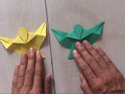 How To make an Origami Paper Angel with green color paper | Craft Tutorial | Reporter Sabrina