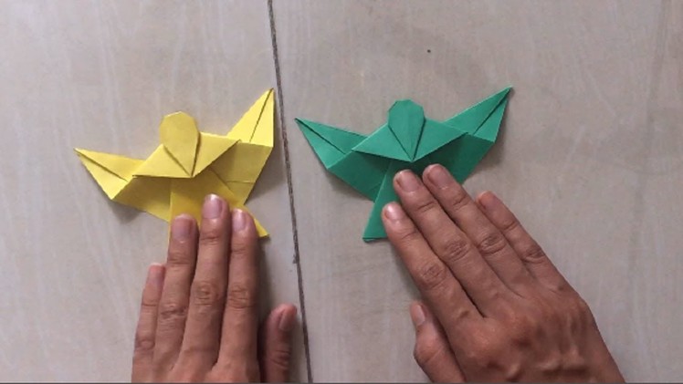 How To make an Origami Paper Angel with green color paper | Craft Tutorial | Reporter Sabrina