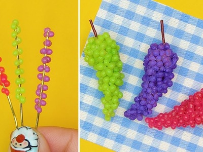 How to make Miniature Grape | MINIATURE IDEAS FOR DOLLHOUSE | #Shorts