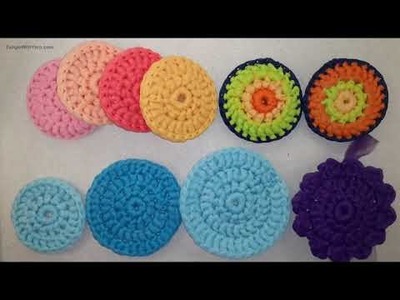 Larger 4 Round Dish Scrubby Using Tulle 3 Ways to add a 4th Round to Crochet a Larger Dish Scrubby