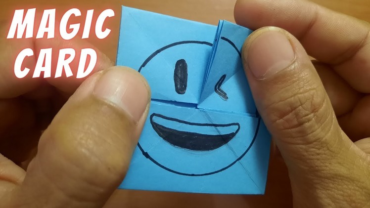 MAGIC!!! How To Make Magic Card Emoji || ORIGAMI TUTORIAL