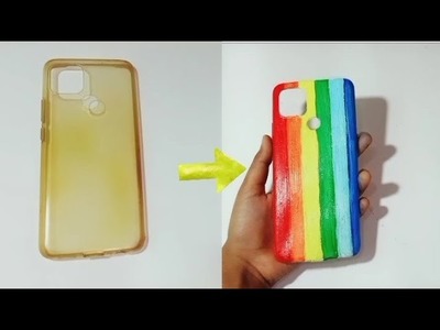 Mobile Cover Painting | Phone cover making at home #shorts #ytshorts #youtubeshorts