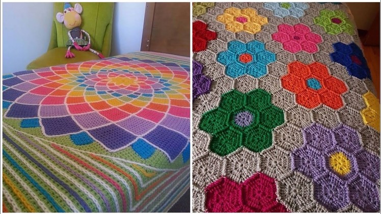 New version of crochet bed sheets patterns #bedsheets #crochetbedsheets