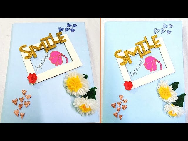 Simple Way To Decorate Diary.Journal Front Page|#shorts #newshorts #new