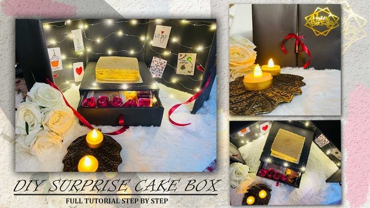 Surprise Gift Cake Box| Easy DIY | How To Make Gift Cake Box | Step By Step| Anybody Can Art