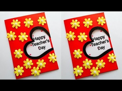 Teachers day special greeting card| How to make card for teachers day| School craft| Queen's home