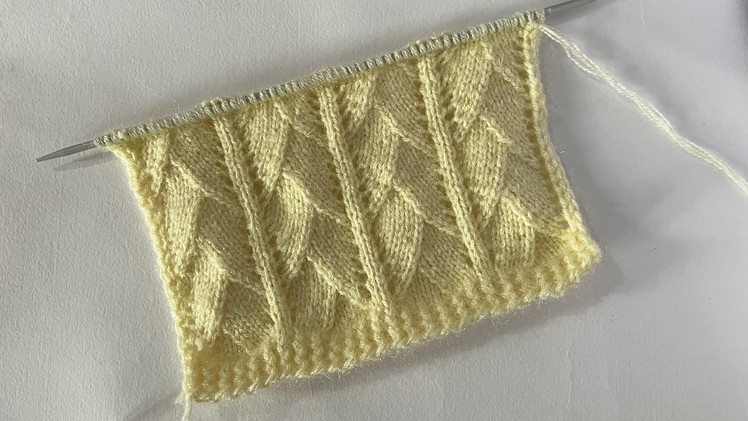Very Beautiful Knitting Stitch Pattern For Sweaters