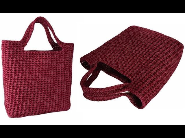 Bag *AURA* Video Tutorial Punto Foglia - Crochet. Uncinetto @Mel C bag Handmade