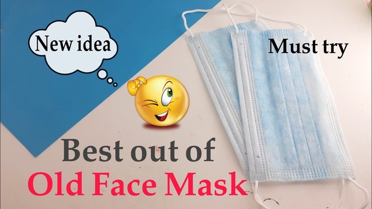 Best out of waste mask | craft ideas with mask | how to make craft with mask