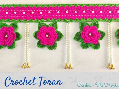 Crochet Flower Toran Design | Crosia Door Toran, Door Hanging, woolen Gate Parda | CrochetKar