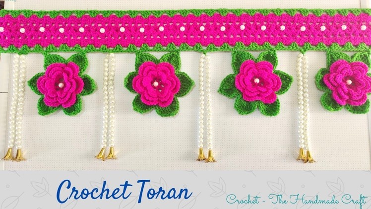Crochet Flower Toran Design | Crosia Door Toran, Door Hanging, woolen Gate Parda | CrochetKar