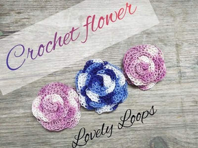 Crochet flower tutorial