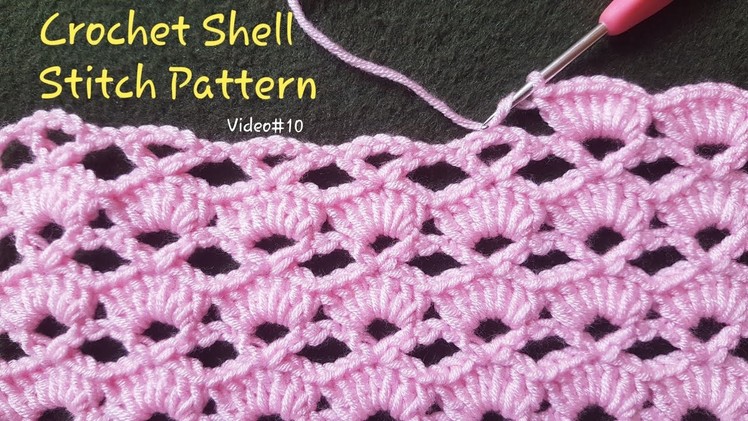 Crochet Shell Stitch Pattern | Step by Step Crochet Tutorial for Beginners