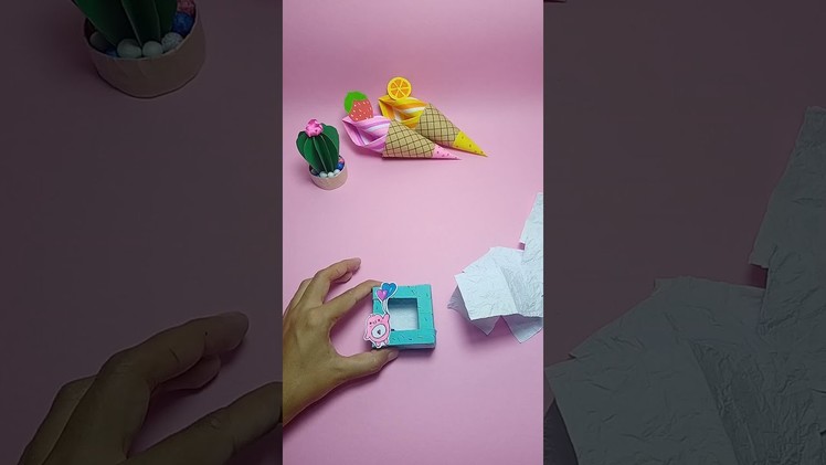 DIY cute mini tissue paper box | easy origami tissue box | how to make an origami tissue paper box