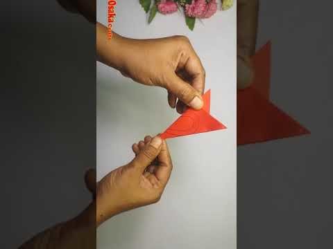 DIY: Easy Paper Snowflake Ideas for Valentines Day Decoration!! #shorts #ytshorts #viralvideo