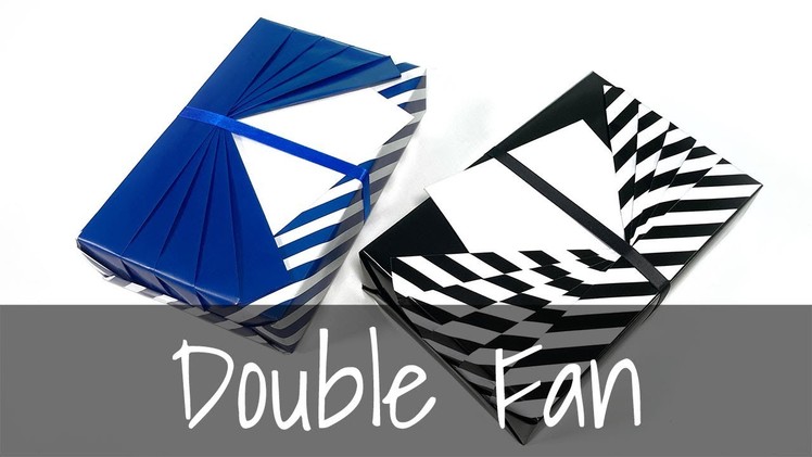 Double Fan Gift Wrapping Tutorial (Reversible Paper)